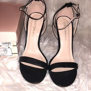 Black Python Ankle Stiletto